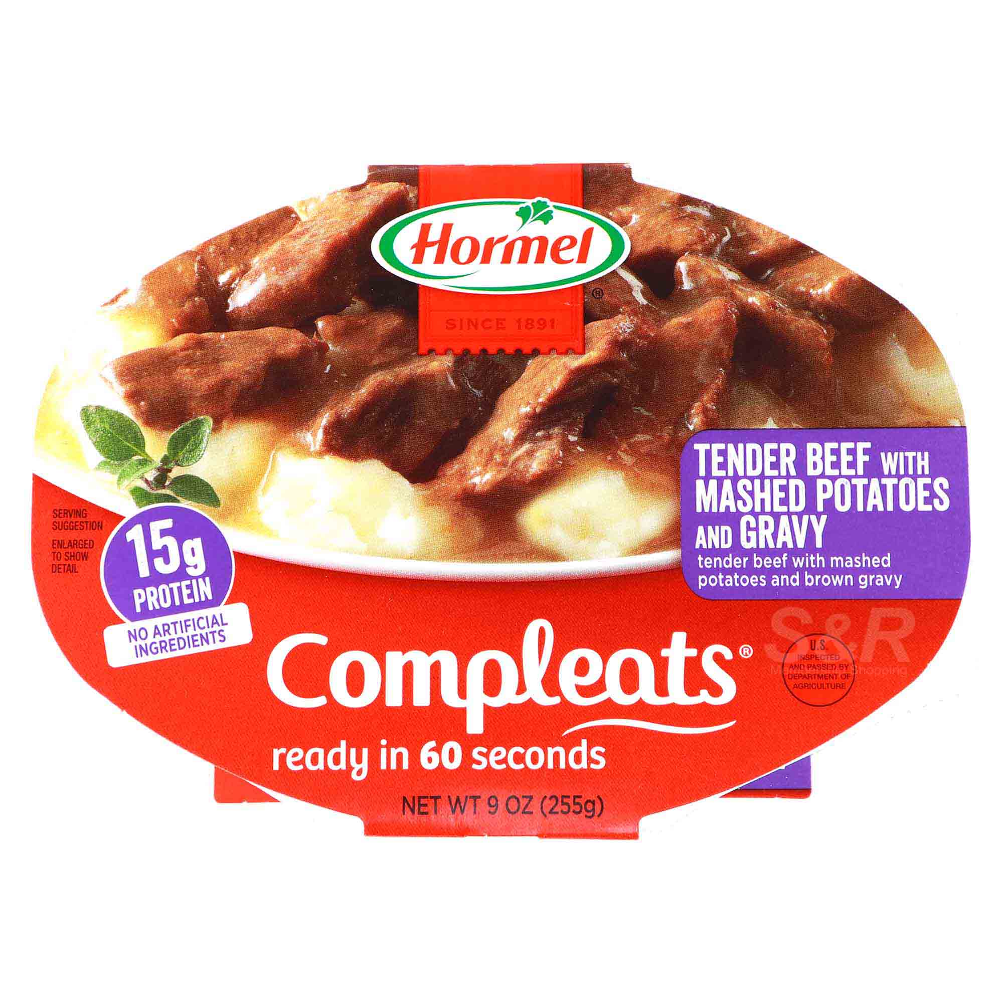 Compleats Tender Beef with Mashed Potatoes and Gravy 255g Compleats Tender Beef with Mashed Potatoes and Gravy 255g